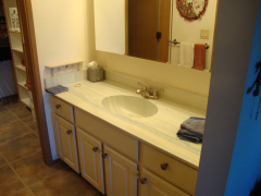 Master bath vanity area 